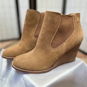 Lucky Brand Brown Suede Ankle Booties